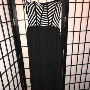 Stripped & see through sun dress.